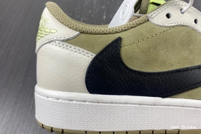 Bright Low Retro 1 Olive 81 Scott FZ3124-200 Golf Travis Neutral Jordan 1013